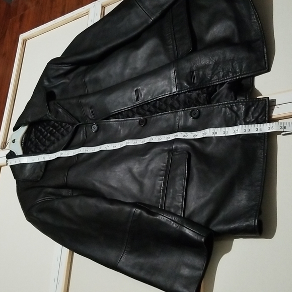 Trucker Leather - Leather Jacket, Size - M, Color - Black - Picture 11 of 13